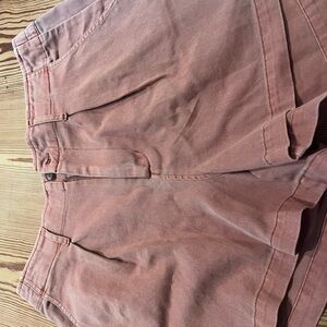 Ladies boutique shorts by Abide.   Coral color.